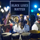 Demonstrators marking the one-year anniversary of the shooting of Michael Brown protest along West Florissant Street Aug. 10, 2015, in Ferguson, Mo.
Scott Olson/Getty Images